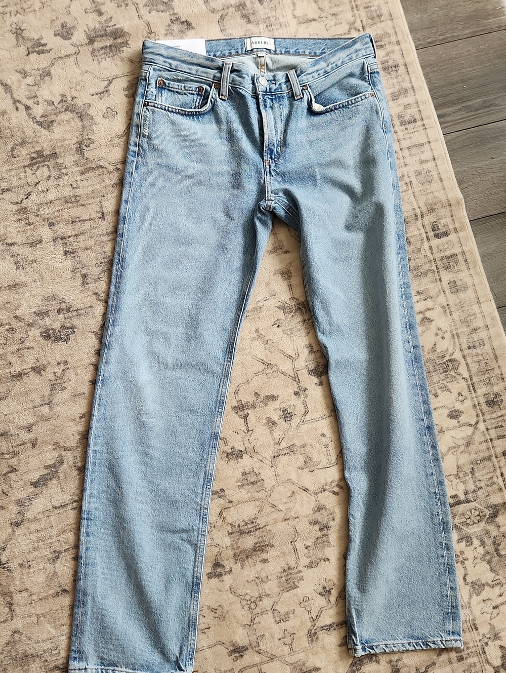 Agolde Low Rise Slim Straight Jeans